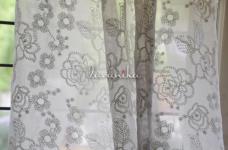 100 Grams Floral Silver Sequins Embroidery on Dyeable Viscose Georegtte Fabric 44inch